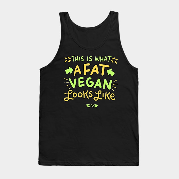 Funny Vegan Design Vegetarian Tank Top by Shiva121